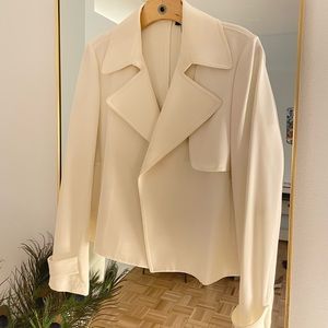Theory - White Trench Jacket (US S)